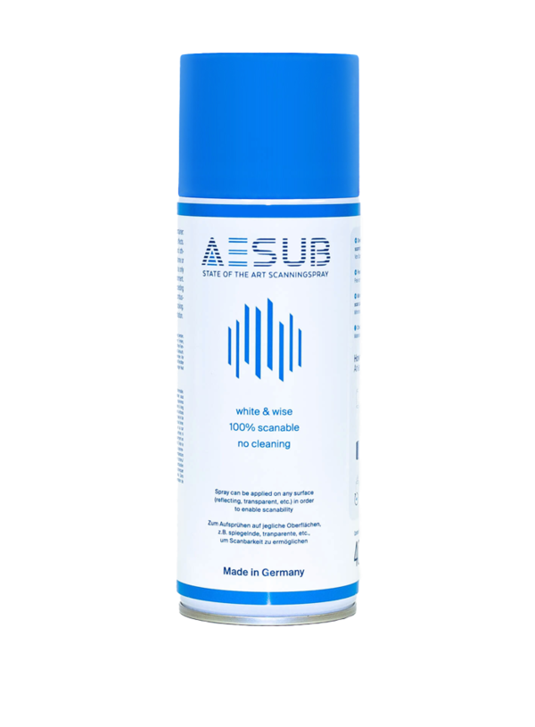 Spray Matifiant autoévaporant AESUB Blue 400mL pour scan 3D