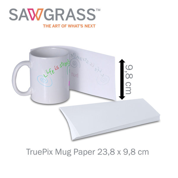 Papier True Pix 100 Feuilles Polyester format Mugs